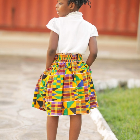 Gorgeous African Girl Kente Skirt - K3 - Picture 3 of 5